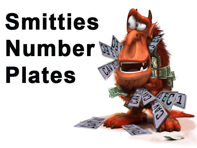 Smitties Number Plates 1