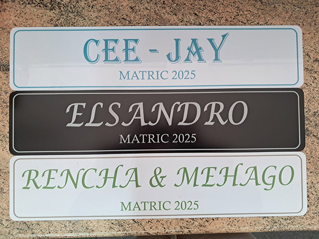 Smitties Number Plates 5